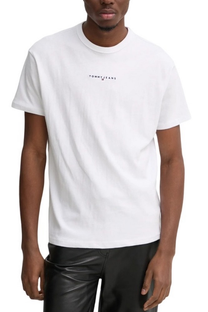 TOMMY JEANS RLX LINEAR LOGO TEE T-SHIRT ΜΠΛΟΥΖΑ ΑΝΔΡΙΚΗ BRIGHT WHITE