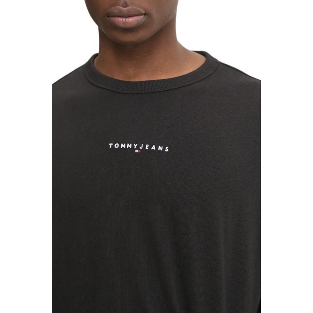 TOMMY JEANS RLX LINEAR LOGO TEE T-SHIRT ΜΠΛΟΥΖΑ ΑΝΔΡΙΚΗ BLACK