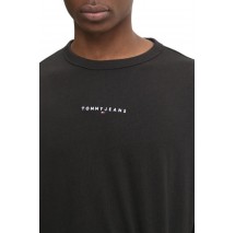 TOMMY JEANS RLX LINEAR LOGO TEE T-SHIRT ΜΠΛΟΥΖΑ ΑΝΔΡΙΚΗ BLACK