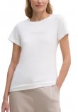 CALVIN KLEIN JEANS INSTITUTIONAL GRAPHIC SLIM ΜΠΛΟΥΖΑ ΓΥΝΑΙΚΕΙΑ BRIGHT WHITE