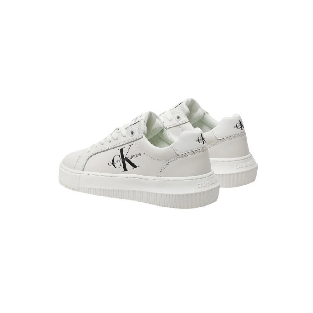 CALVIN KLEIN JEANS CHUPSOLE LACEUP MON LTH WN ΠΑΠΟΥΤΣΙ ΓΥΝΑΙΚΕΙΟ BRIGHT WHITE