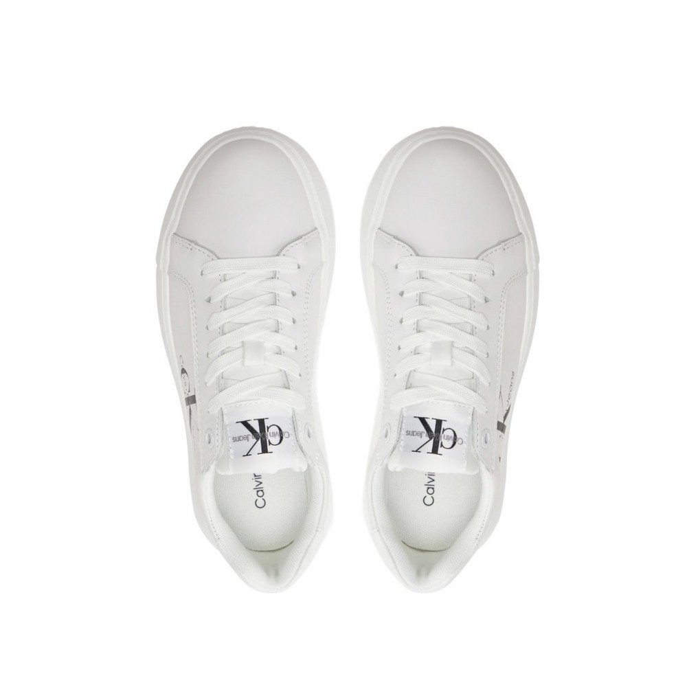 CALVIN KLEIN JEANS CHUPSOLE LACEUP MON LTH WN ΠΑΠΟΥΤΣΙ ΓΥΝΑΙΚΕΙΟ BRIGHT WHITE