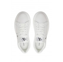 CALVIN KLEIN JEANS CHUPSOLE LACEUP MON LTH WN ΠΑΠΟΥΤΣΙ ΓΥΝΑΙΚΕΙΟ BRIGHT WHITE