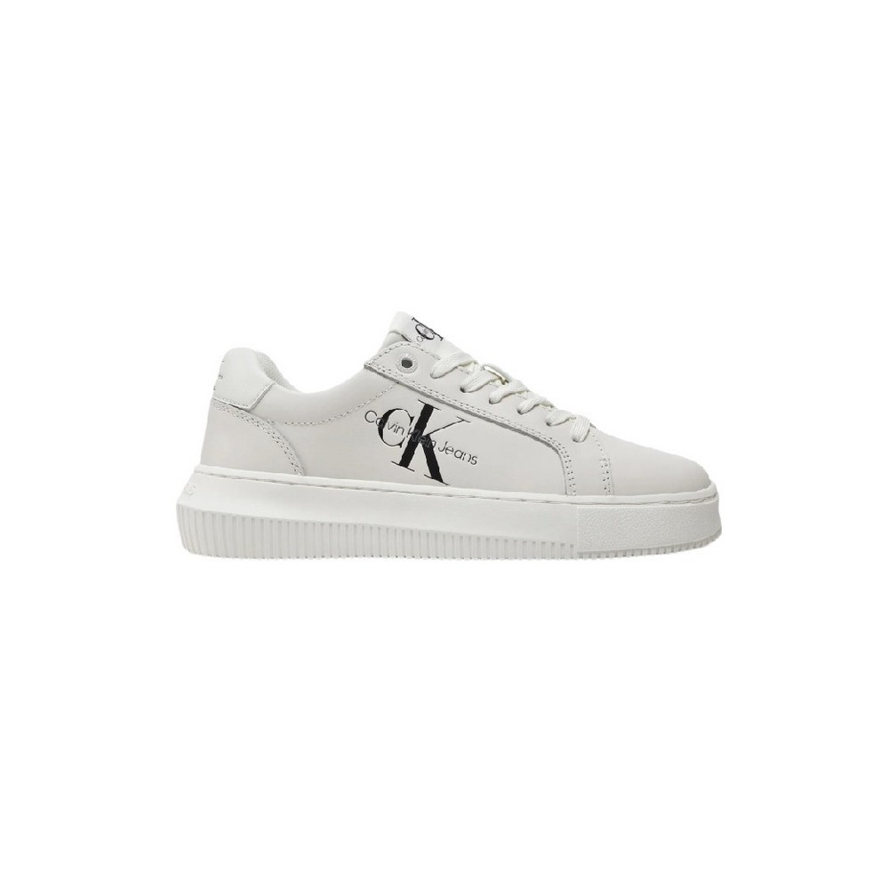 CALVIN KLEIN JEANS CHUPSOLE LACEUP MON LTH WN ΠΑΠΟΥΤΣΙ ΓΥΝΑΙΚΕΙΟ BRIGHT WHITE