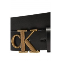 CALVIN KLEIN JEANS MONO PLAQUE LTHR BELT 30MM ΖΩΝΗ ΓΥΝΑΙΚΕΙΑ BLACK