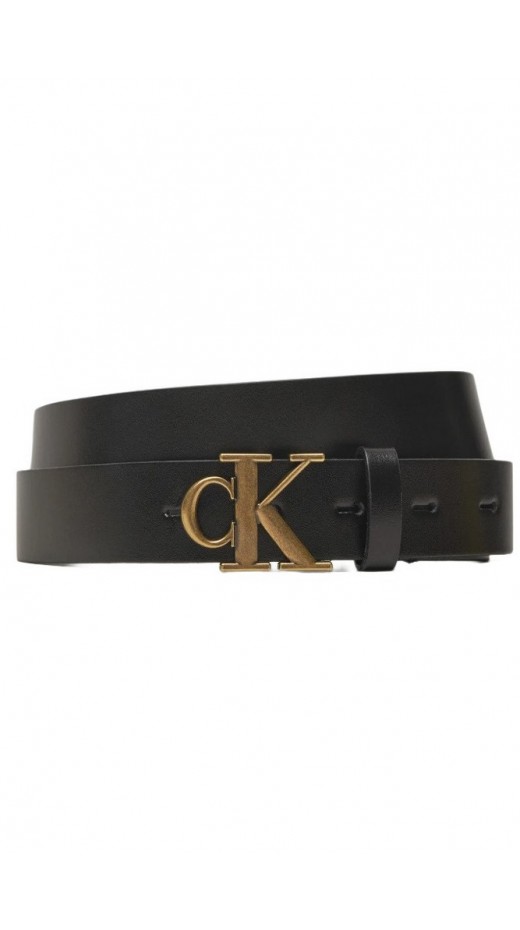 CALVIN KLEIN JEANS MONO PLAQUE LTHR BELT 30MM ΖΩΝΗ ΓΥΝΑΙΚΕΙΑ BLACK