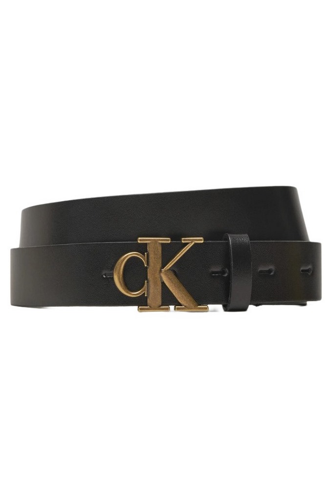 CALVIN KLEIN JEANS MONO PLAQUE LTHR BELT 30MM ΖΩΝΗ ΓΥΝΑΙΚΕΙΑ BLACK