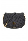 GUESS KUBA TRI CMPT FLAP SHLDR BAG ΤΣΑΝΤΑ ΓΥΝΑΙΚΕΙΑ GREY