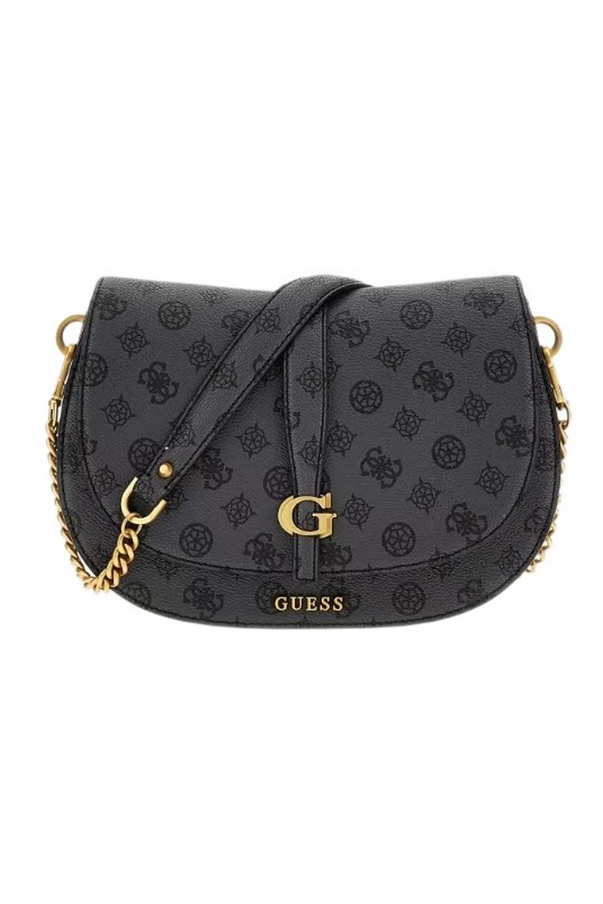 GUESS KUBA TRI CMPT FLAP SHLDR BAG ΤΣΑΝΤΑ ΓΥΝΑΙΚΕΙΑ GREY