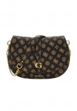 GUESS KUBA TRI CMPT FLAP SHLDR BAG ΤΣΑΝΤΑ ΓΥΝΑΙΚΕΙΑ BROWN