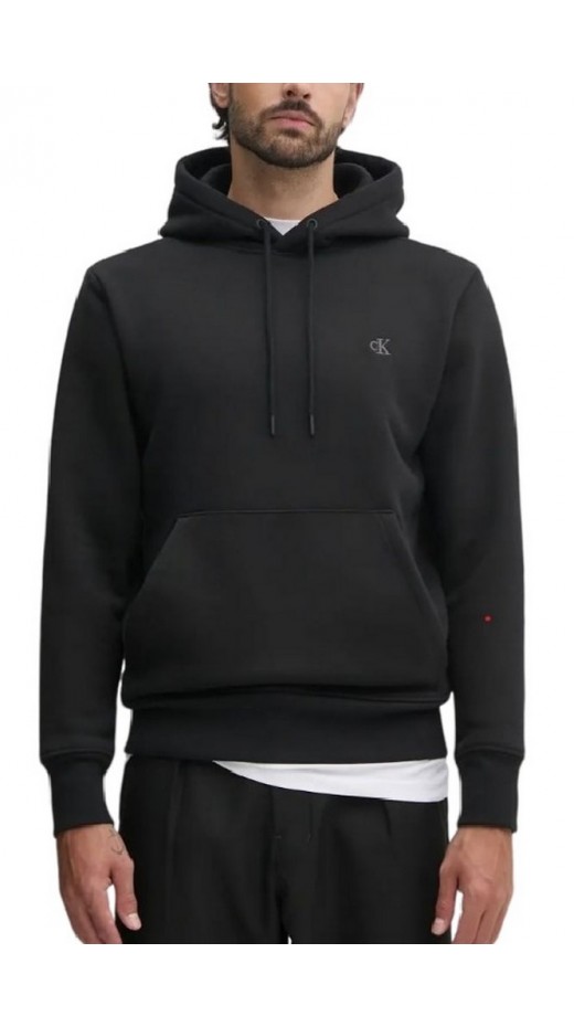 CALVIN KLEIN JEANS HEAVY TERRY HOODIE ΦΟΥΤΕΡ ΜΠΛΟΥΖΑ ΑΝΔΡΙΚΗ BLACK