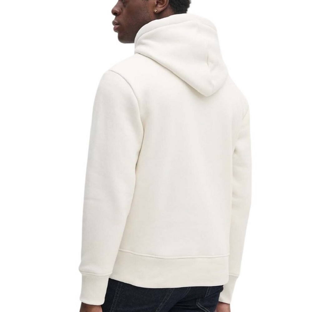 CALVIN KLEIN JEANS HEAVY TERRY HOODIE ΦΟΥΤΕΡ ΜΠΛΟΥΖΑ ΑΝΔΡΙΚΗ IVORY