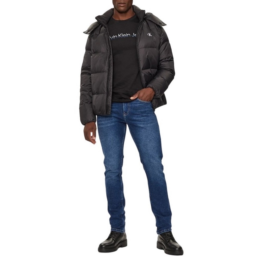 CALVIN KLEIN JEANS ESSENTIALS DOWN JACKET ΜΠΟΥΦΑΝ ΑΝΔΡΙΚΟ BLACK