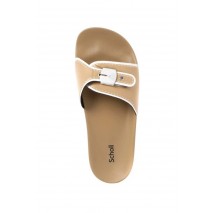 SCHOLL PESCURA MOON PU SP WOMENS BEIGE ΠΑΝΤΟΦΛΑ ΓΥΝΑΙΚΕΙΑ BEIGE