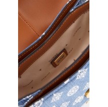 GUESS KUBA MINI CROSSBODY FLAP ΤΣΑΝΤΑ ΓΥΝΑΙΚΕΙΑ BLUΕ DENIM