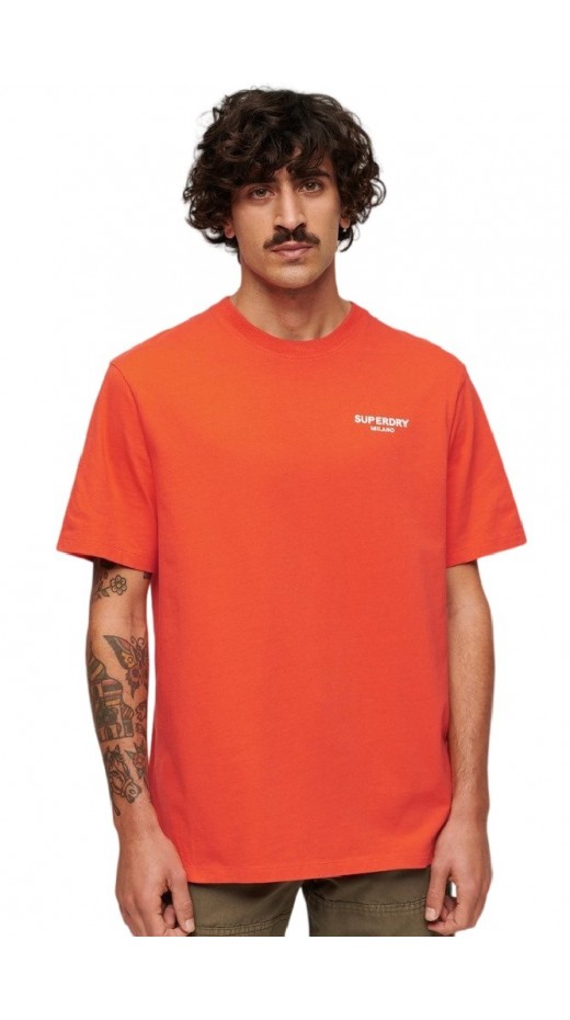 SUPERDRY LUXURY SPORT LOOSE T-SHIRT ΜΠΛΟΥΖΑ ΑΝΔΡΙΚΗ ORANGE