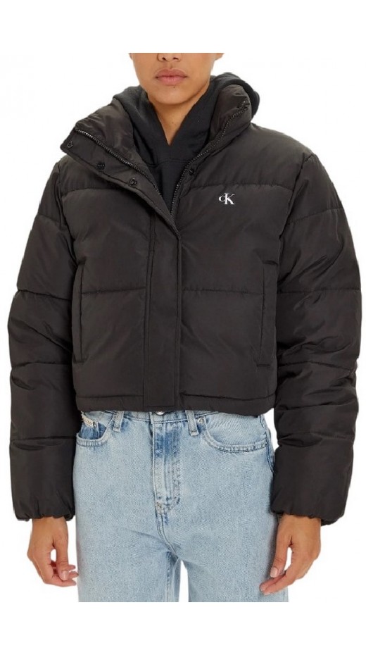 CALVIN KLEIN JEANS MATTE CROPPED ND PUFFER ΜΠΟΥΦΑΝ ΓΥΝΑΙΚΕΙΟ BLACK