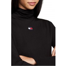 TOMMY JEANS SLIM BADGE MOCKNECK ΜΠΛΟΥΖΑ ΓΥΝΑΙΚΕΙΑ BLACK