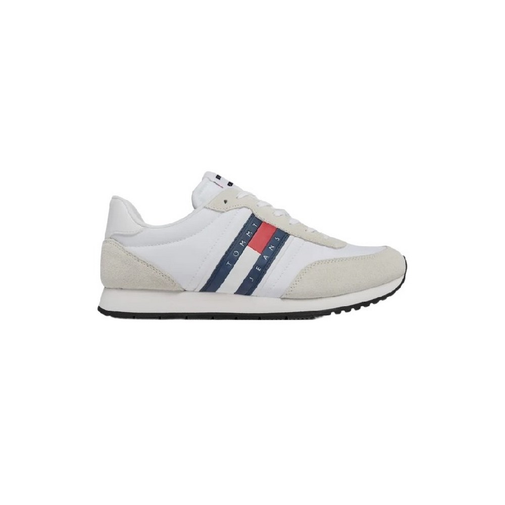 TOMMY HILFIGER RUNNER CASUAL ESS ΠΑΠΟΥΤΣΙ ΑΝΔΡΙΚΟ WHITE