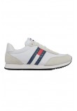 TOMMY HILFIGER RUNNER CASUAL ESS ΠΑΠΟΥΤΣΙ ΑΝΔΡΙΚΟ WHITE