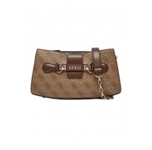 GUESS NOLANA CROSSBODY TOP ΤΣΑΝΤΑ ΓΥΝΑΙΚΕΙΑ LATTE