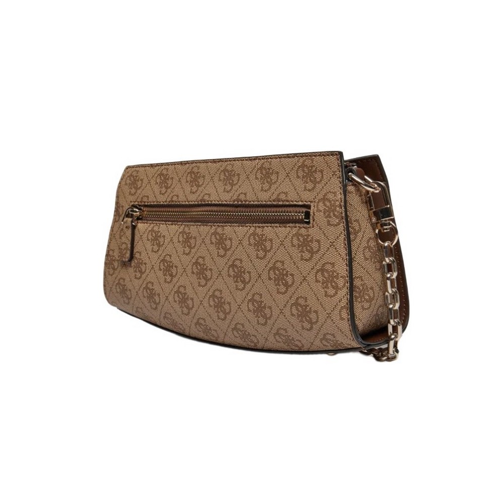 GUESS NOLANA CROSSBODY TOP ΤΣΑΝΤΑ ΓΥΝΑΙΚΕΙΑ LATTE