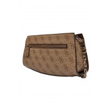 GUESS NOLANA CROSSBODY TOP ΤΣΑΝΤΑ ΓΥΝΑΙΚΕΙΑ LATTE