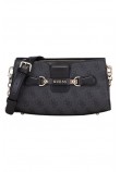 GUESS NOLANA CROSSBODY TOP ΤΣΑΝΤΑ ΓΥΝΑΙΚΕΙΑ GREY