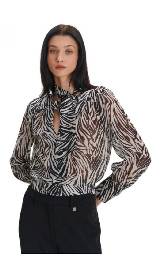 ALE TOP ZEBRA PRINT8920536 ΤΟΠ ΓΥΝΑΙΚΕΙΟ BLACK/WHITE