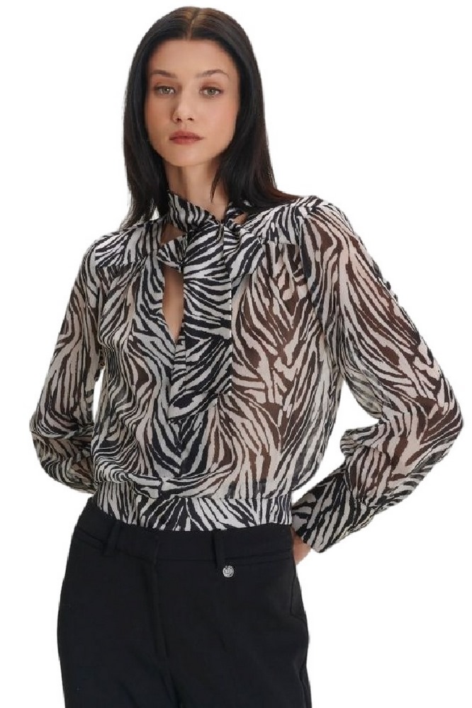 ALE TOP ZEBRA PRINT8920536 ΤΟΠ ΓΥΝΑΙΚΕΙΟ BLACK/WHITE