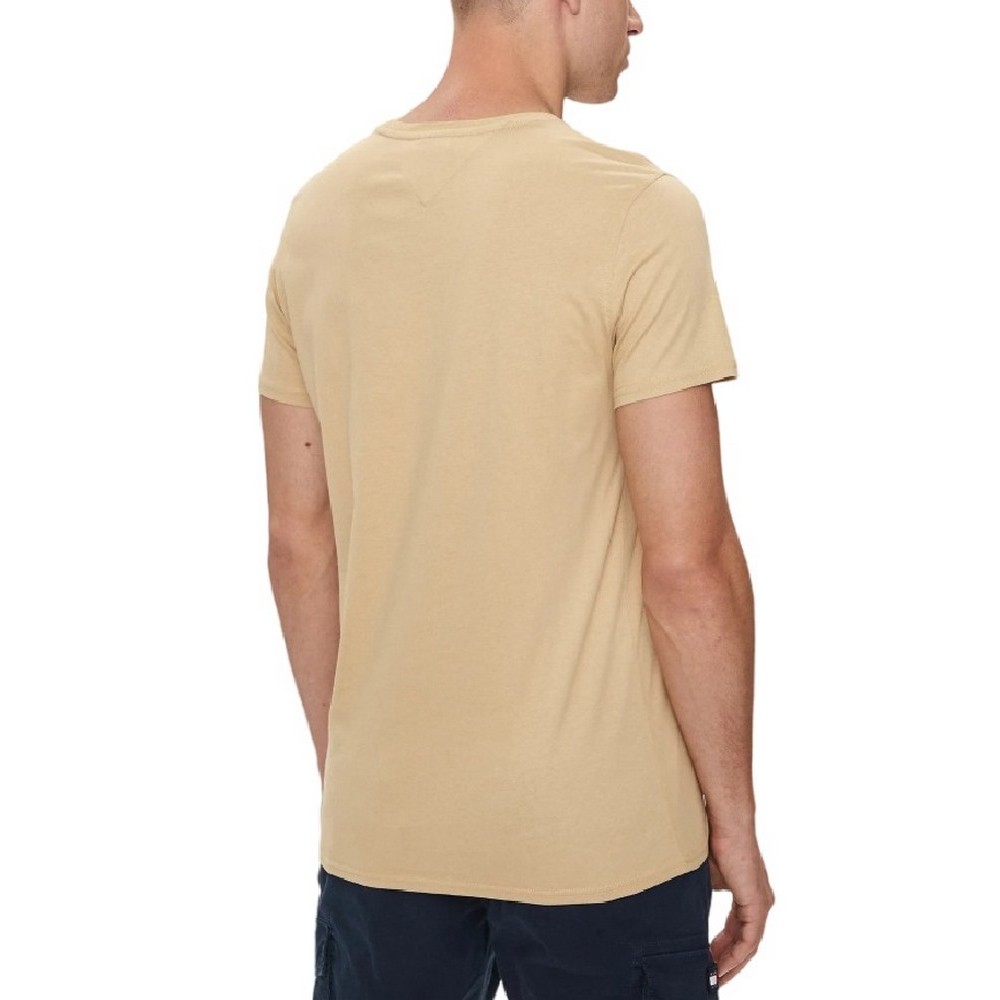 TOMMY JEANS XSLIM JERSEY TEE T-SHIRT ΜΠΛΟΥΖΑ ΑΝΔΡΙΚΗ TAN