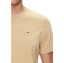 TOMMY JEANS XSLIM JERSEY TEE T-SHIRT ΜΠΛΟΥΖΑ ΑΝΔΡΙΚΗ TAN