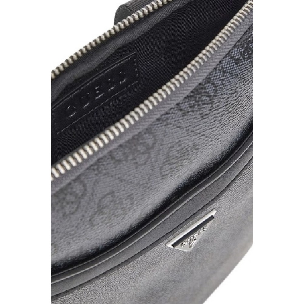 GUESS MILANO CROSSBODY FLAT ΤΣΑΝΤΑ ΑΝΔΡΙΚΗ GREY