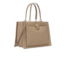 TOMMY HILFIGER HER SATCHEL MONO ΤΣΑΝΥΤΑ ΓΥΝΑΙΚΕΙΑ BEIGE