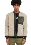 ΜΠΟΥΦΑΝ D3 VINTAGE SHERPA ZIP THRU ΑΝΔΡΙΚΟ SUPERDRY ECRU