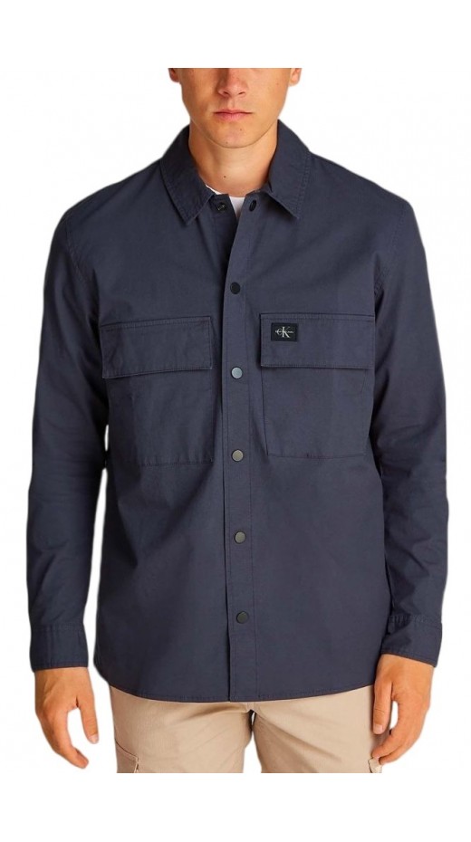 CALVIN KLEIN CARGO OVERSHIRT ΠΟΥΚΑΜΙΣΟ ΑΝΔΡΙΚΟ INK