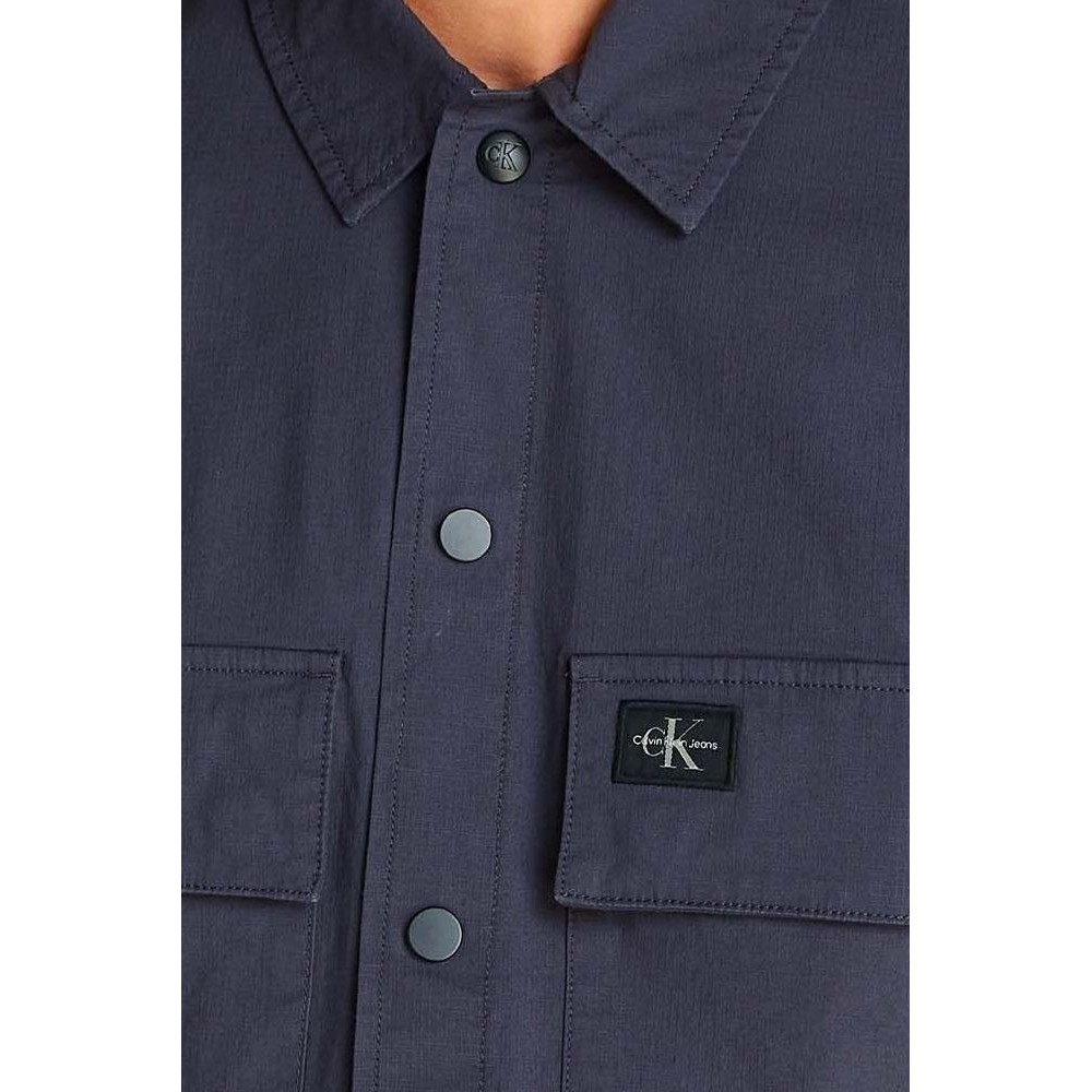 CALVIN KLEIN CARGO OVERSHIRT ΠΟΥΚΑΜΙΣΟ ΑΝΔΡΙΚΟ INK