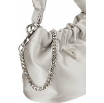 GUESS TWILLER TOP HANDLE POUCH ΤΣΑΝΤΑ ΓΥΝΑΙΚΕΙΑ SILVER