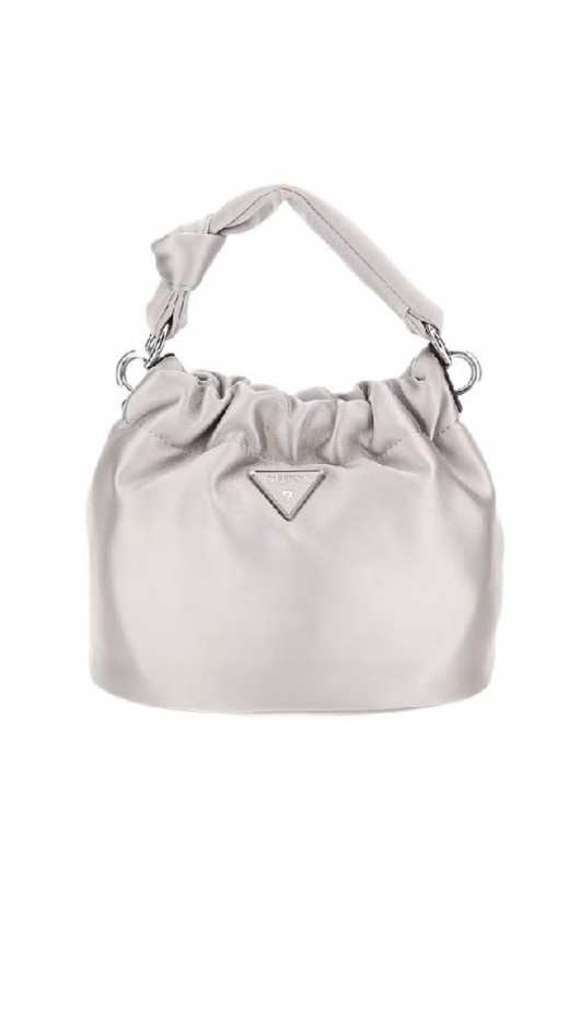 GUESS TWILLER TOP HANDLE POUCH ΤΣΑΝΤΑ ΓΥΝΑΙΚΕΙΑ SILVER