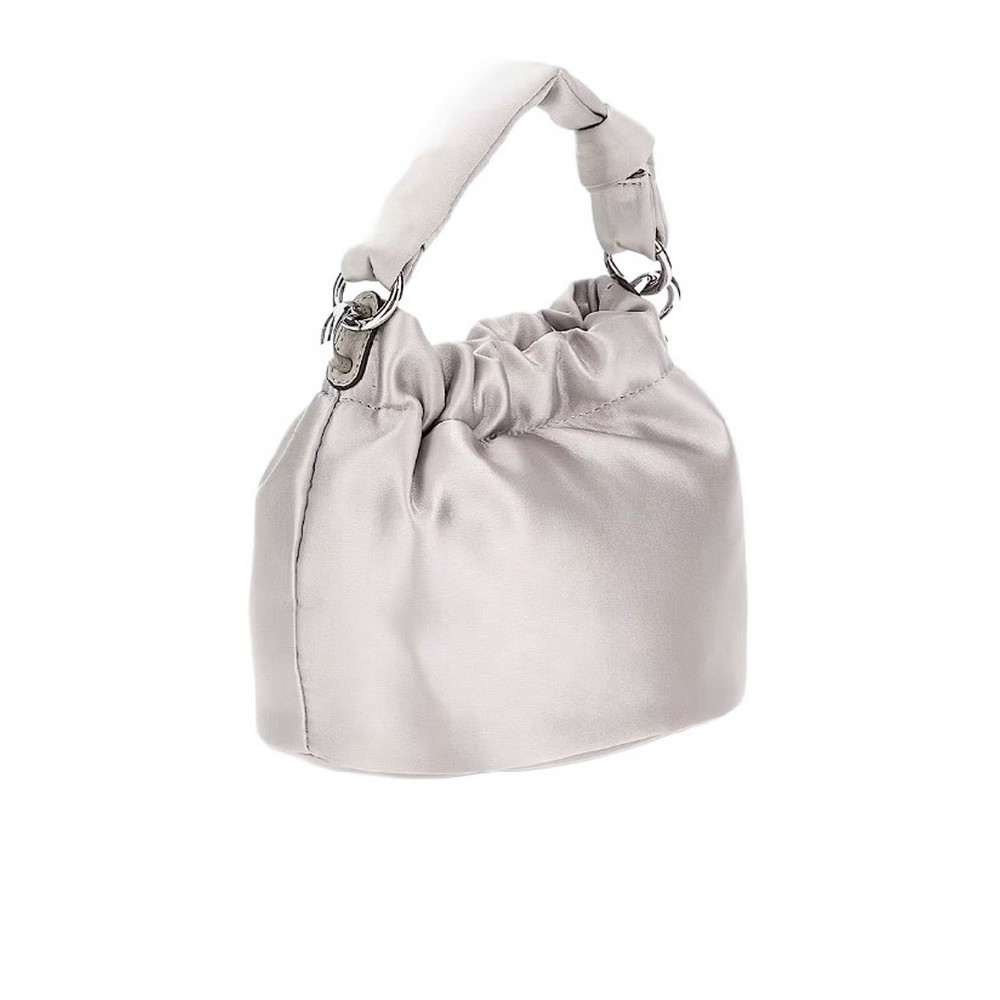 GUESS TWILLER TOP HANDLE POUCH ΤΣΑΝΤΑ ΓΥΝΑΙΚΕΙΑ SILVER