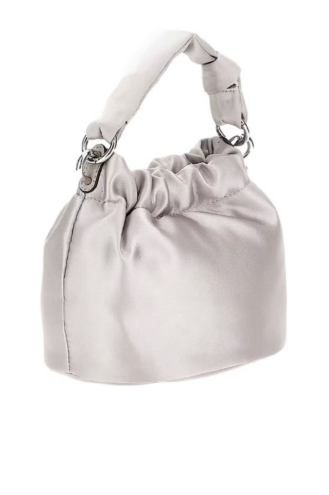 GUESS TWILLER TOP HANDLE POUCH ΤΣΑΝΤΑ ΓΥΝΑΙΚΕΙΑ SILVER