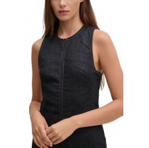 CALVIN KLEIN JEANS COLUMN DRESS ΦΟΡΕΜΑ ΓΥΝΑΙΚΕΙΟ BLUΕ DENIM