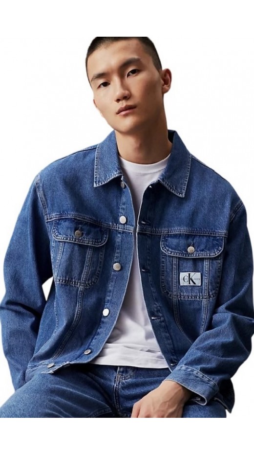 CALVIN KLEIN JEANS REGULAR 90's DENIM JACKET ΜΠΟΥΦΑΝ ΑΝΔΡΙΚΟ BLUΕ DENIM