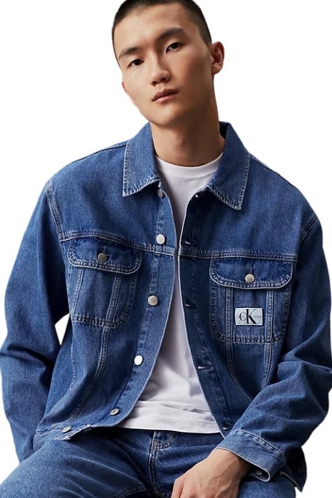 CALVIN KLEIN JEANS REGULAR 90's DENIM JACKET ΜΠΟΥΦΑΝ ΑΝΔΡΙΚΟ BLUΕ DENIM