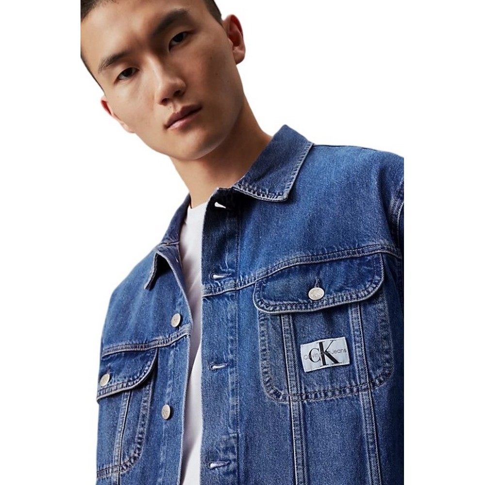 CALVIN KLEIN JEANS REGULAR 90's DENIM JACKET ΜΠΟΥΦΑΝ ΑΝΔΡΙΚΟ BLUΕ DENIM