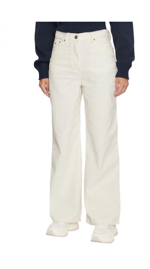 TOMMY JEANS CLAIRE FINE CORD PANT ΠΑΝΤΕΛΟΝΙ ΓΥΝΑΙΚΕΙΟ OFF WHITE