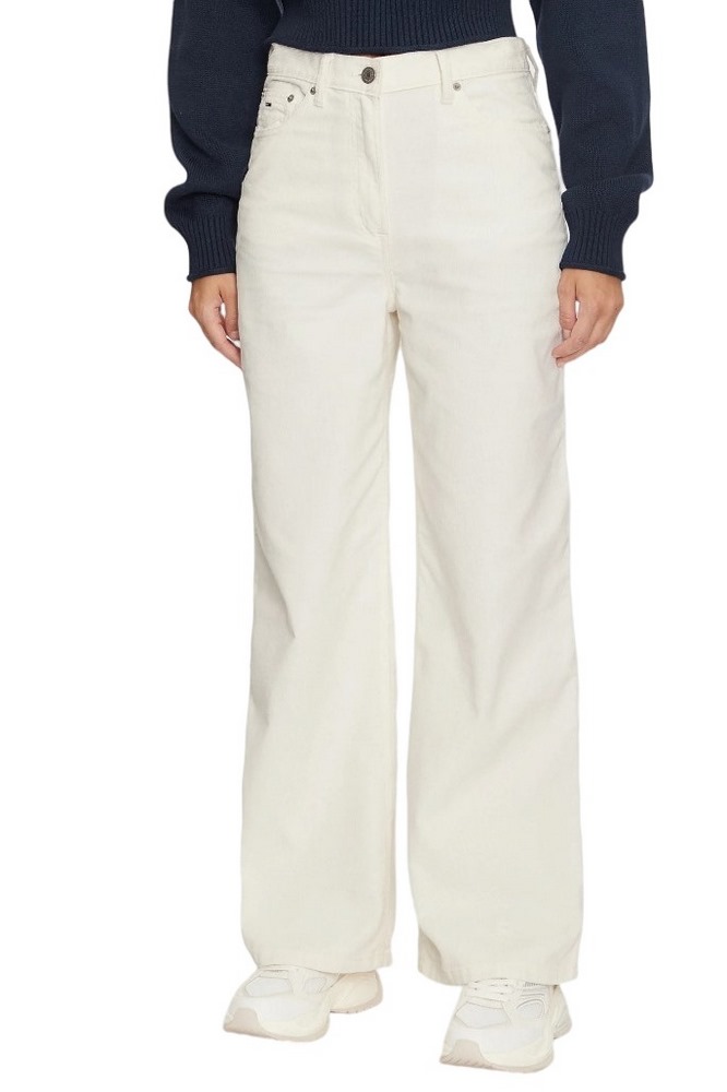 TOMMY JEANS CLAIRE FINE CORD PANT ΠΑΝΤΕΛΟΝΙ ΓΥΝΑΙΚΕΙΟ OFF WHITE