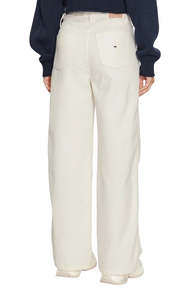 TOMMY JEANS CLAIRE FINE CORD PANT ΠΑΝΤΕΛΟΝΙ ΓΥΝΑΙΚΕΙΟ OFF WHITE