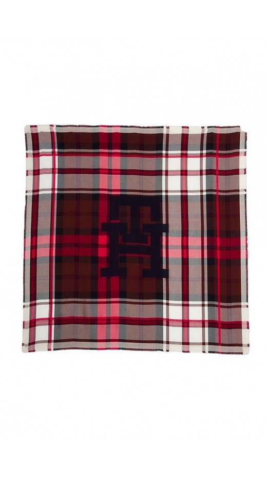 TOMMY HILFIGER TOMMY CHECK LARGE SQUARE ΦΟΥΛΑΡΙ ΓΥΝΑΙΚΕΙΟ MULTI