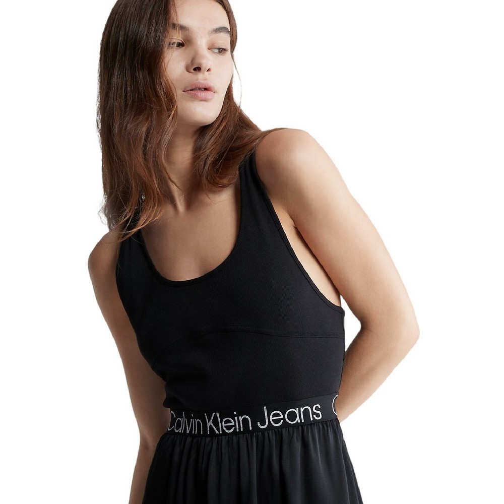 Calvin Klein Jeans Women's Logo Elastic Dress